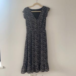 Lucky Brand Floral Dress (Black & White)